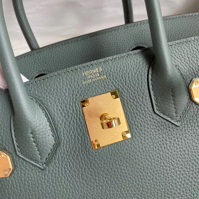 Affordable Hermes Birkin Bag Togo Leather Gold Hardware In Almond Green 0118