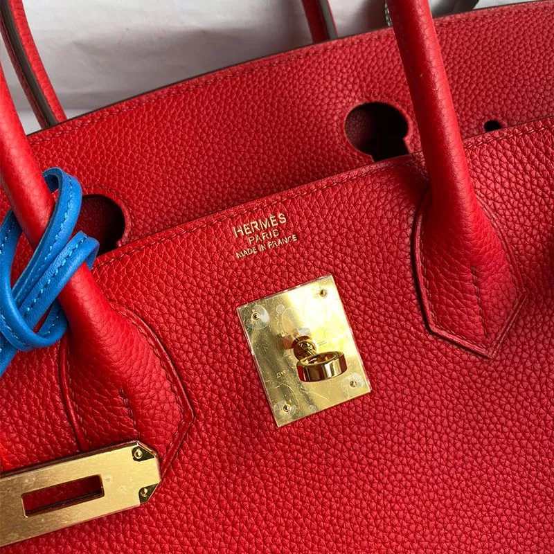 Affordable Hermes Birkin Bag Togo Leather Gold Hardware In Red 0118