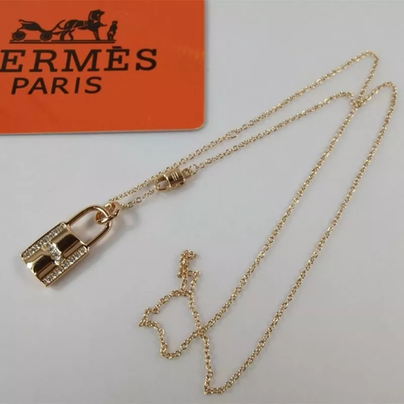 Affordable Hermes Kelly Cadenas Pendant Necklace In Rose Gold 0117