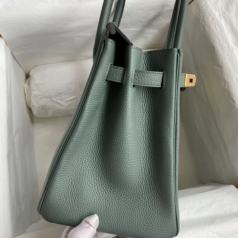 Affordable Hermes Birkin Bag Togo Leather Gold Hardware In Almond Green 0118