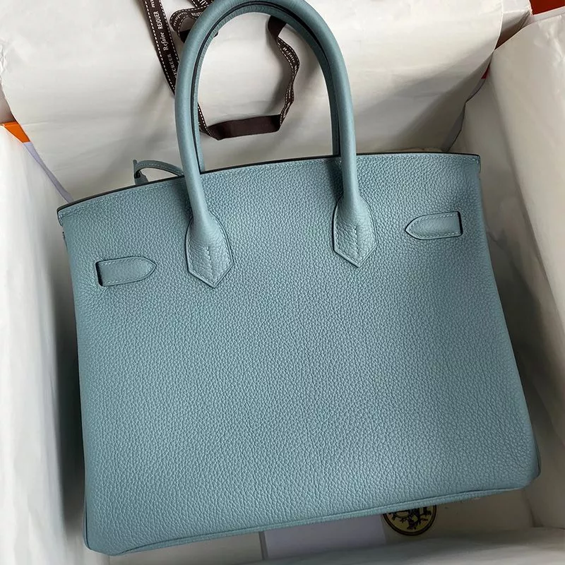 Affordable Hermes Birkin Bag Togo Leather Gold Hardware In Azure 0118