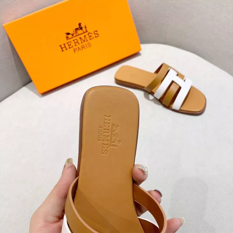 Affordable Hermes Amore Slides Women Calfskin In Brown 0112