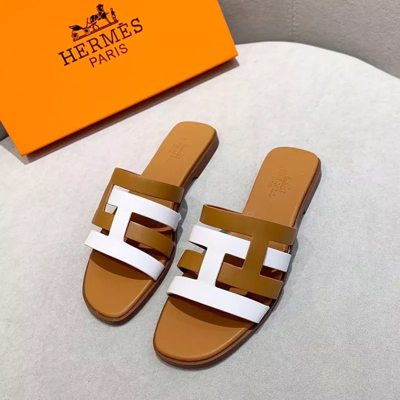 Affordable Hermes Amore Slides Women Calfskin In Brown 0112