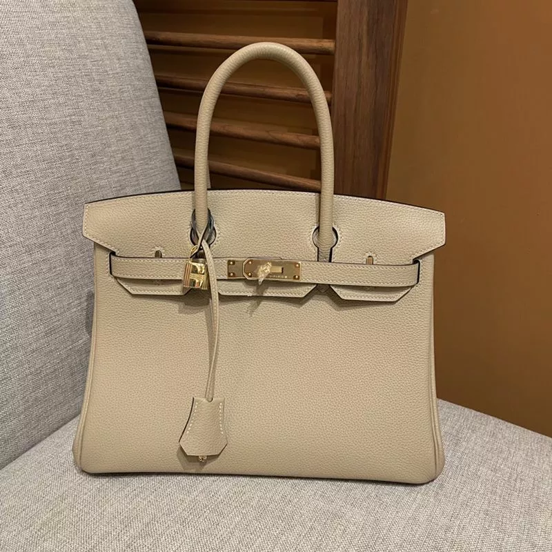 Affordable Hermes Birkin Bag Togo Leather Gold Hardware In Grey 0118