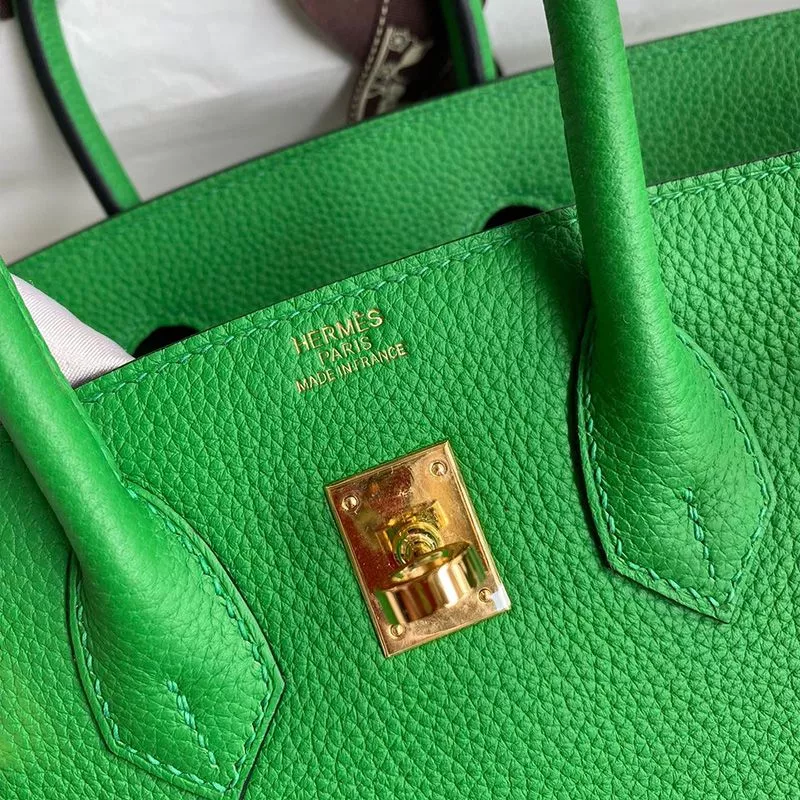 Affordable Hermes Birkin Bag Togo Leather Gold Hardware In Green 0118