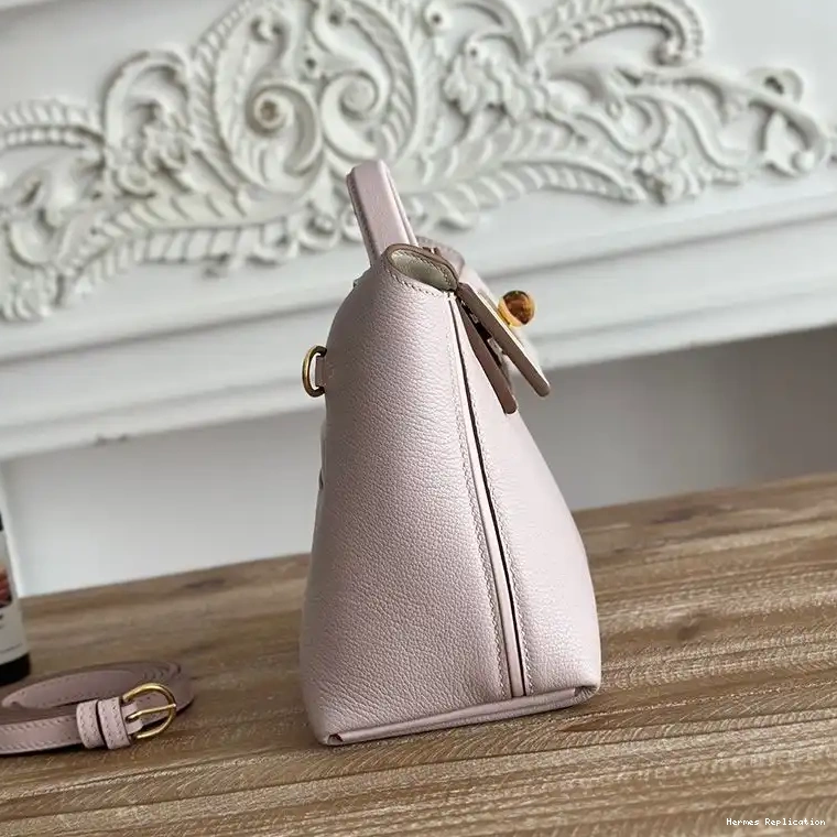 Affordable Hardware Mini Evercolor Bag Swift Hermes 24 24 Light In Gold Leather Pink 0215