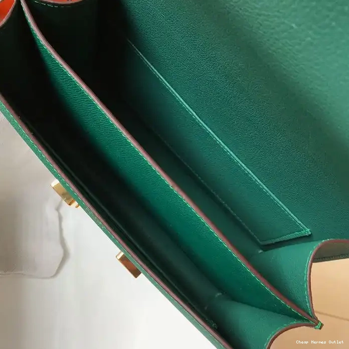 Affordable Leather Bag Green Epsom Hardware Gold In Constance Hermes 0211