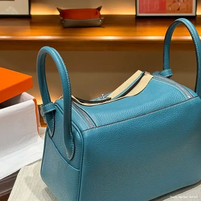 Affordable Hermes Palladium Clemence Leather Hardware In Lindy Blue Bag 0222