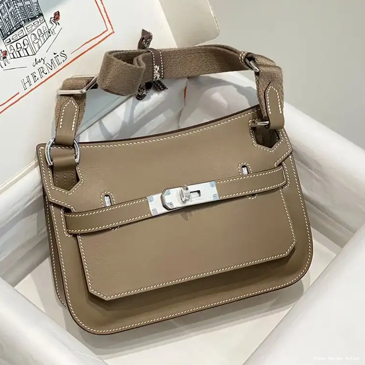 Cheap Palladium Mini Hermes Clemence Khaki Hardware Leather Bag In Jypsiere 0213