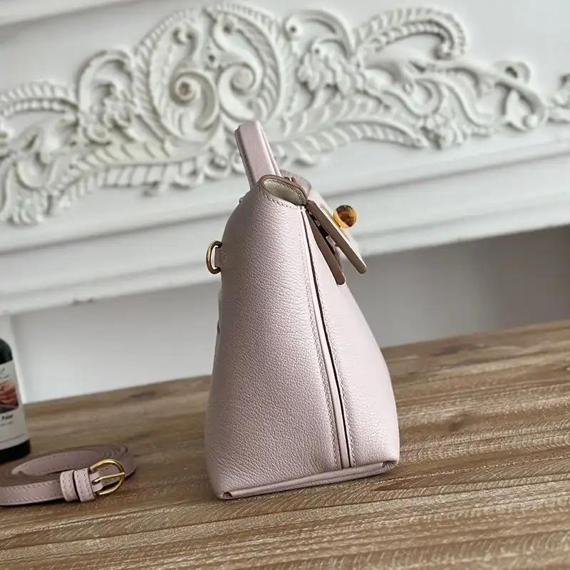 Affordable Hermes Mini 24 24 Bag Evercolor Swift Leather Gold Hardware In Light Pink 0205