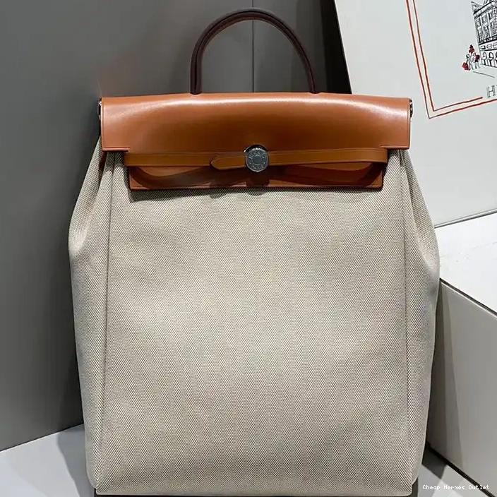 Affordable Palladium Herbag Zip Hermes Canvas Brown Beige A Hardware In Backpack Dos 0217