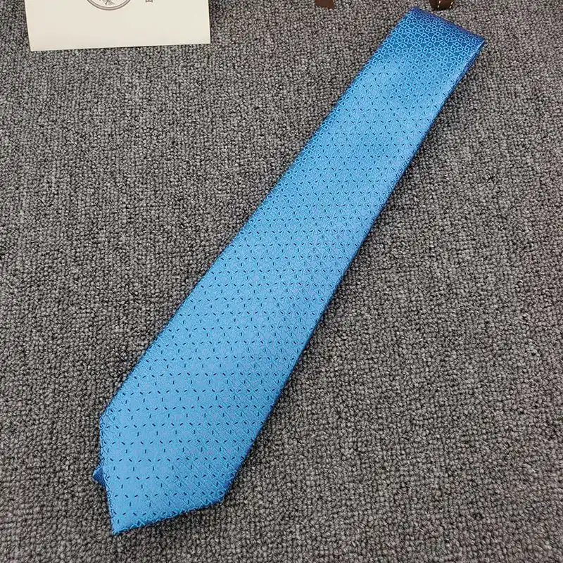 Affordable Hermes Tie 7 Sunny H Tie In Blue 0201