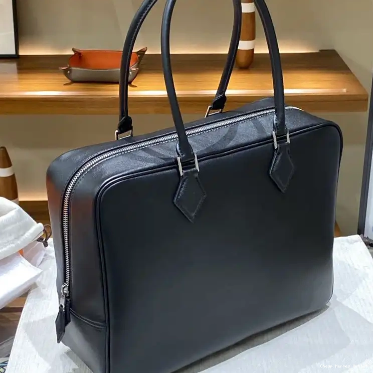 Affordable Palladium Black Handbag Hardware Leather In Hermes Swift Plume 0211