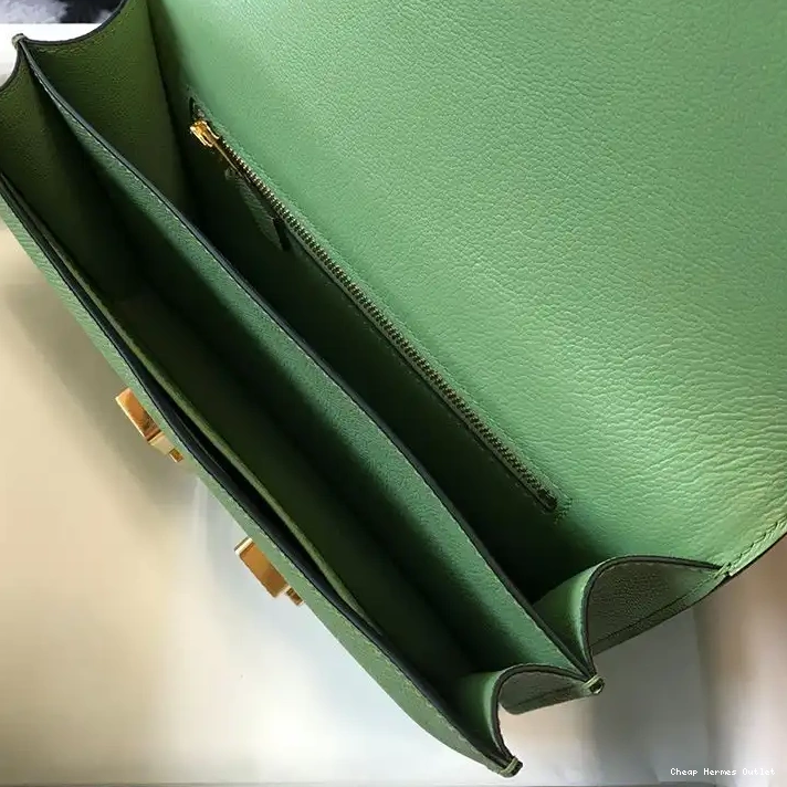 Affordable In Mint Leather Constance Gold Green Hermes Hardware Epsom Bag 0217