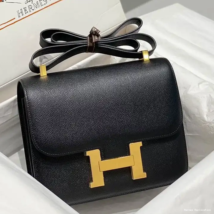 Affordable Epsom Bag Gold Black Hermes Constance Leather In Hardware 0220