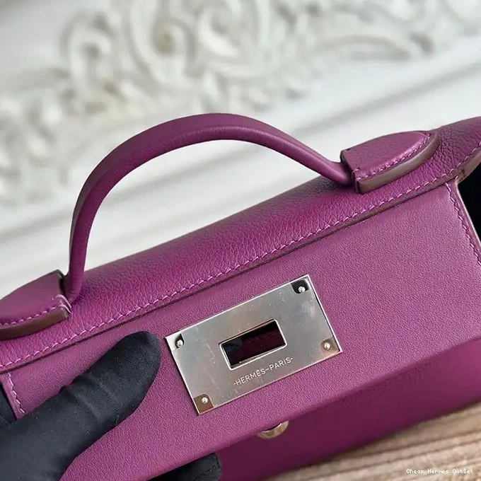 Affordable 24 Palladium Swift Leather Purple In Evercolor Hardware Mini 24 Hermes Bag 0219