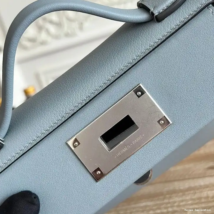 Affordable Hardware In Evercolor 24 Swift Palladium Hermes Sky Blue Leather Bag Mini 24 0223