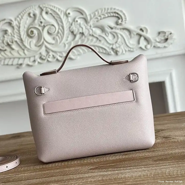 Affordable 24 In Pink Bag 24 Palladium Leather Mini Light Evercolor Hermes Swift Hardware 0216