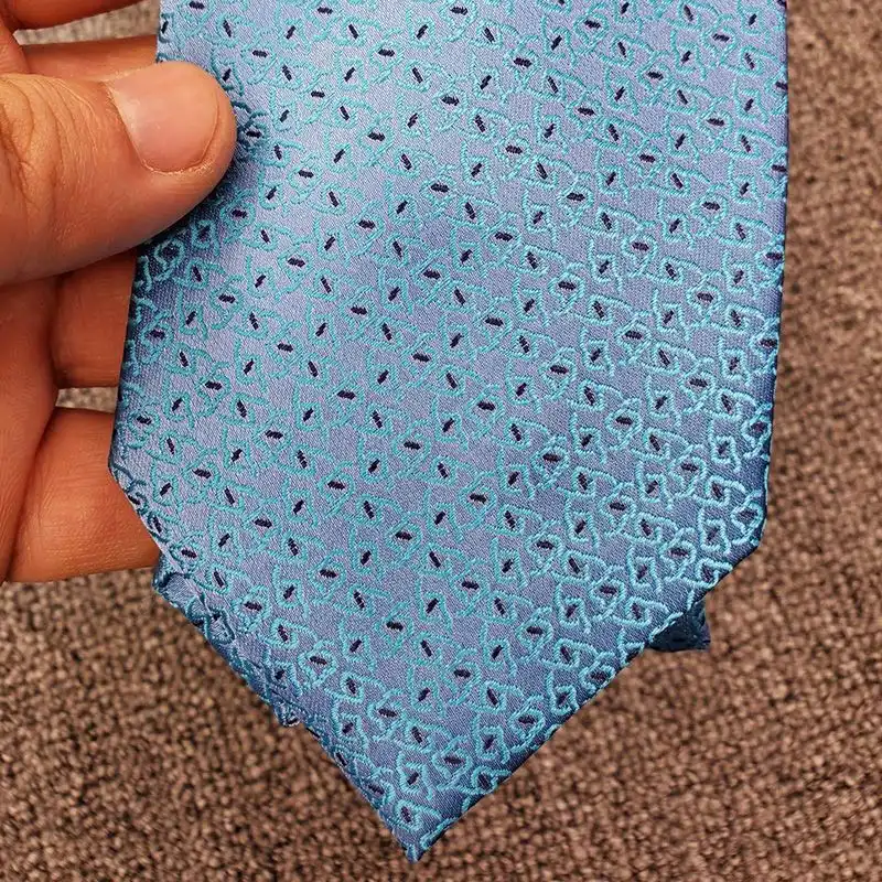 Affordable Hermes Tie 7 Sunny H Tie In Blue 0201