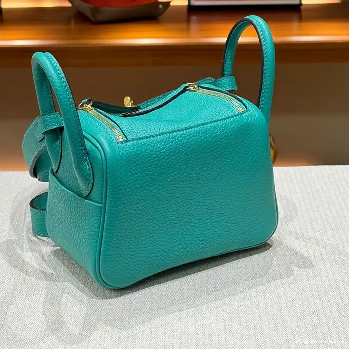 Affordable Togo Teal Mini Gold Hermes Hardware Bag Leather In Lindy 0213