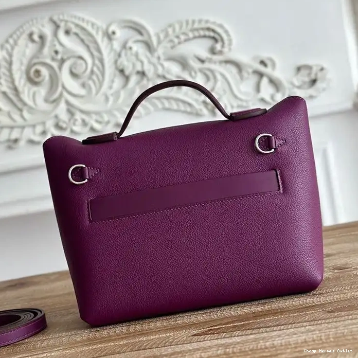 Affordable 24 Palladium Swift Leather Purple In Evercolor Hardware Mini 24 Hermes Bag 0219