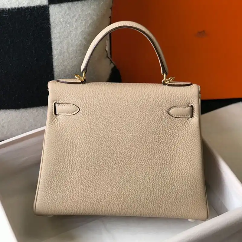 Cheap Hermes Kelly Bag Togo Leather Gold Hardware In Grey 0202