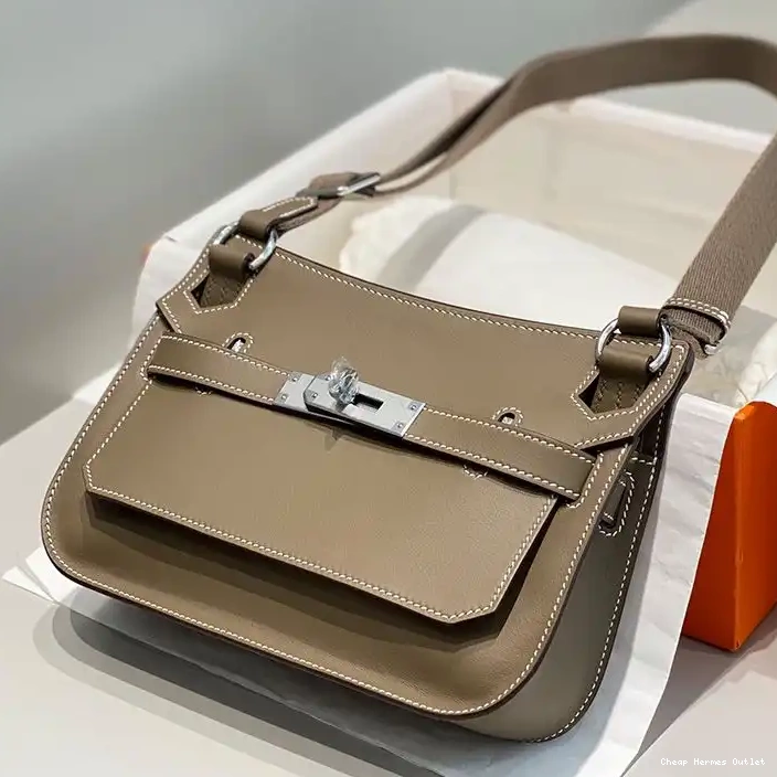 Affordable Clemence Bag Palladium Leather In Jypsiere Hardware Hermes Khaki Mini 0222