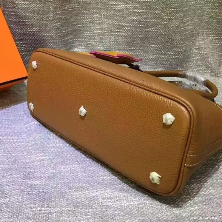 Affordable Bolide In Hardware Palladium Bag Hermes Togo Brown Leather 0211