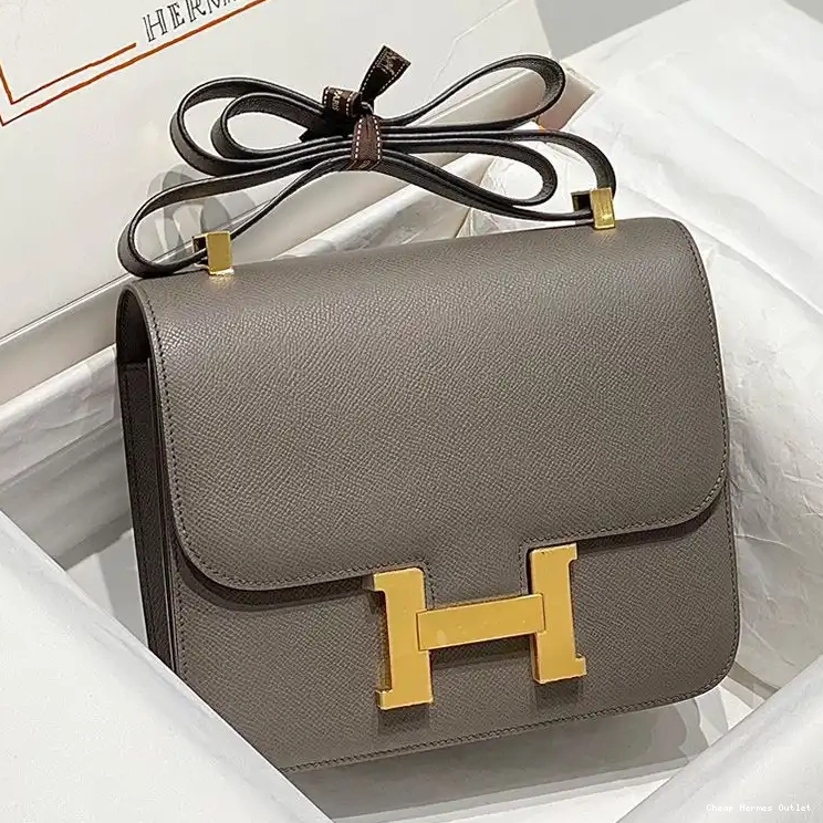 Affordable Grey Gold Leather Epsom In Hermes Constance Hardware Etain Bag 0219