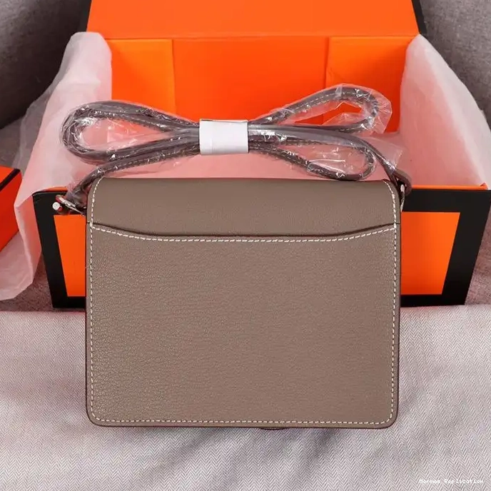 Affordable Hermes Palladium Hardware Epsom In Grey Bag Roulis Leather 0215