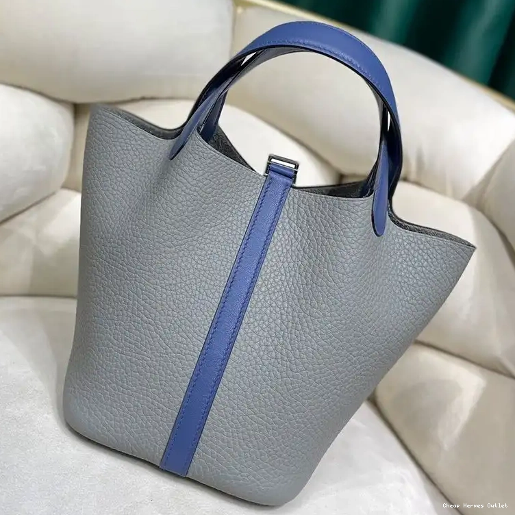 Affordable Clemence Hardware Blocking Lock Palladium Bag Picotin Leather Hermes Color In Grey 0221