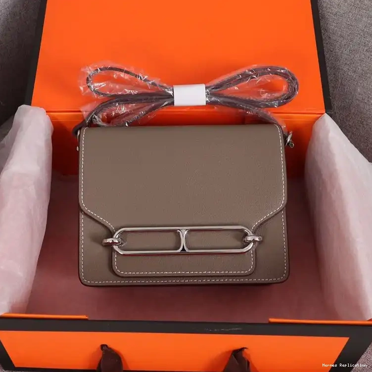 Affordable Hermes Palladium Hardware Epsom In Grey Bag Roulis Leather 0215