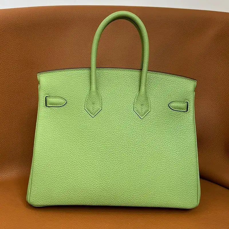 Affordable Hermes Birkin Bag Togo Leather Gold Hardware In Avocado Green 0204