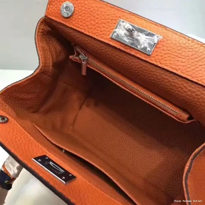 Affordable Hardware Swift In Palladium Bag Hermes Leather Orange Toolbox 0210