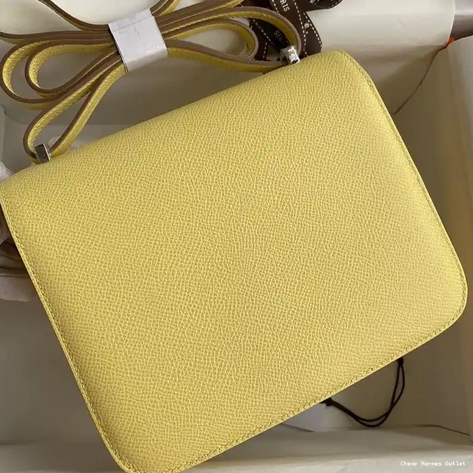 Affordable Hermes Hardware Yellow Palladium Epsom In Bag Constance Leather 0225