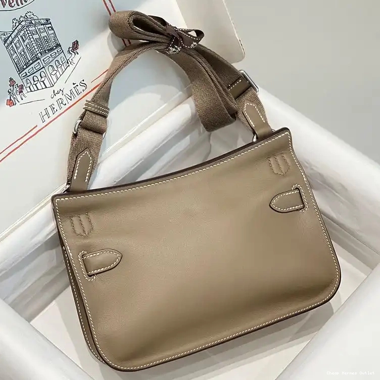 Affordable Hermes Khaki In Hardware Mini Bag Leather Palladium Clemence Jypsiere 0224