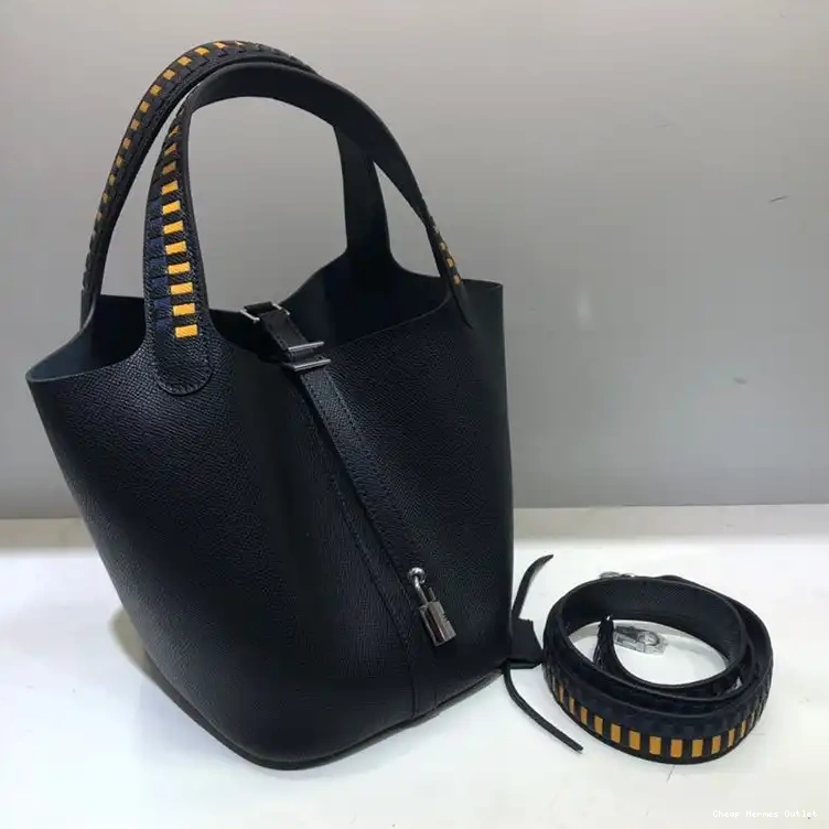 Affordable Palladium Picotin Tressage Epsom In Bag Black Hermes Lock Leather Hardware 0210