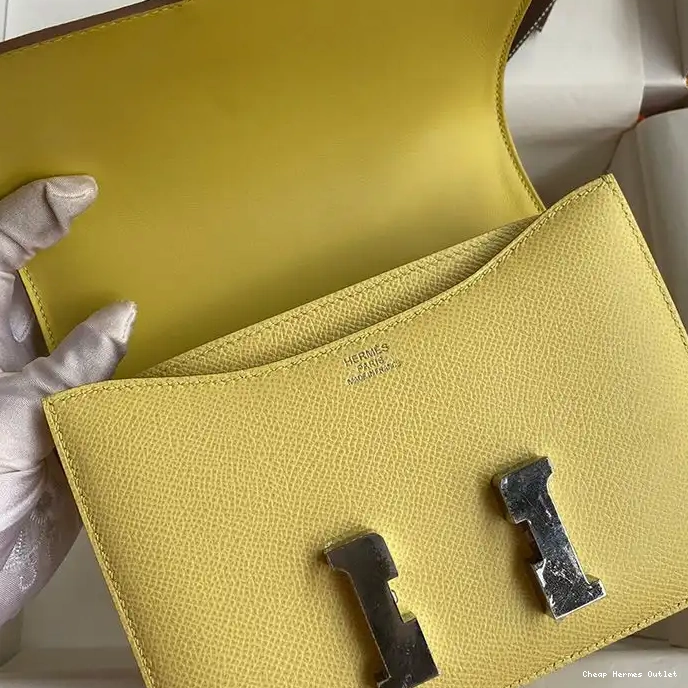 Affordable Hermes Hardware Yellow Palladium Epsom In Bag Constance Leather 0225