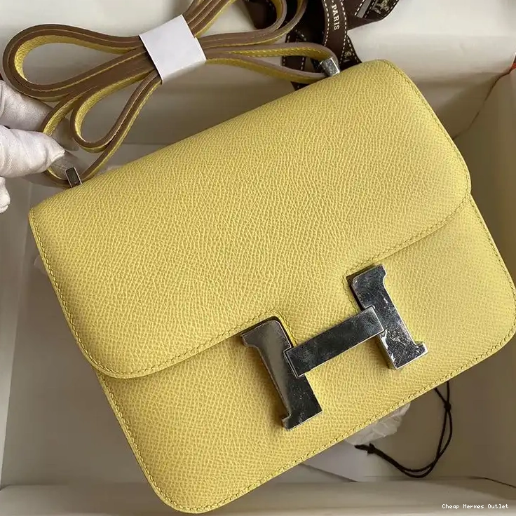 Affordable Hermes Hardware Yellow Palladium Epsom In Bag Constance Leather 0225