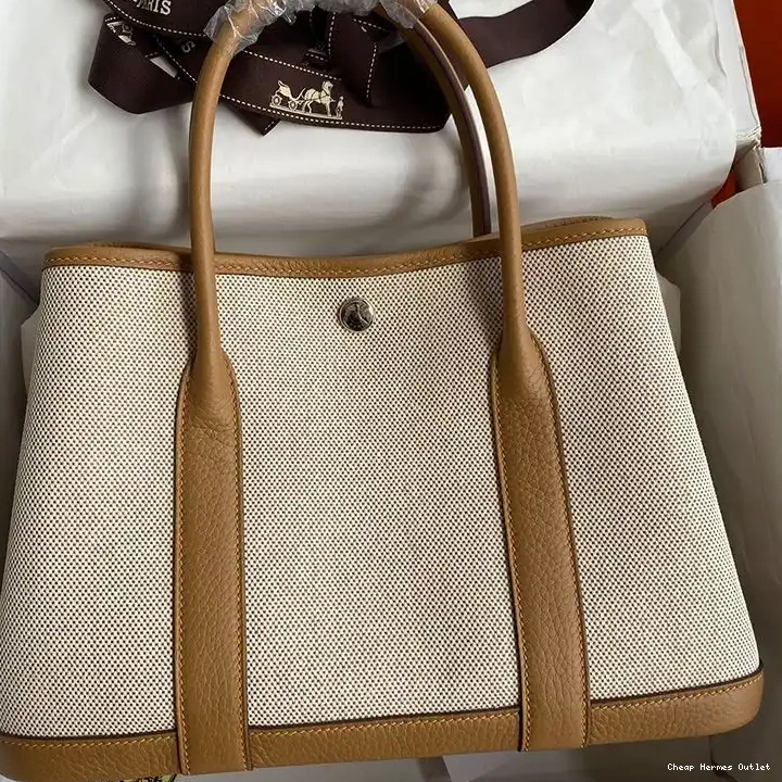 Affordable Garden Hardware Canvas Camel In Hermes Party Bag Palladium 0224