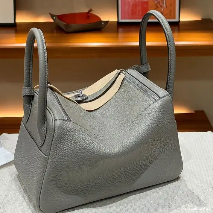 Affordable Palladium Lindy Hermes Bag Clemence Marble Leather In Hardware 0223