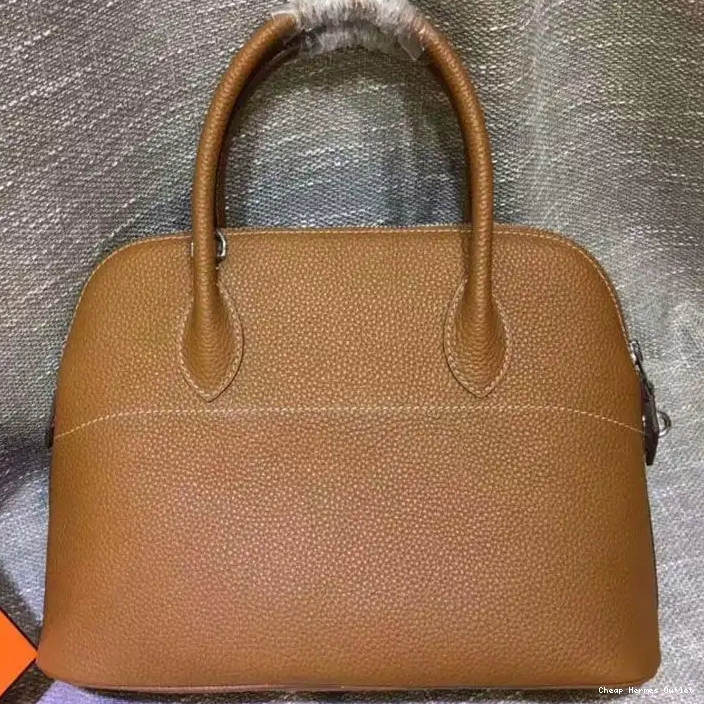 Affordable Bolide In Hardware Palladium Bag Hermes Togo Brown Leather 0211