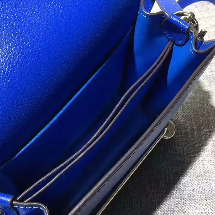 Cheap Bag Blue In Hardware Palladium Roulis Calfskin Hermes Leather 0319