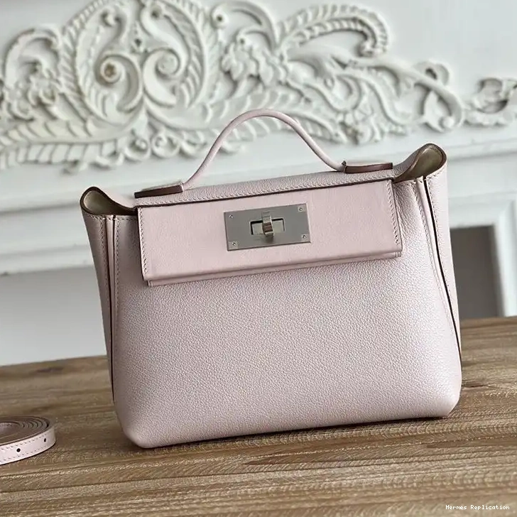 Affordable Hardware Mini Swift Hermes Pink Bag Light Evercolor 24 Leather 24 In Palladium 0301