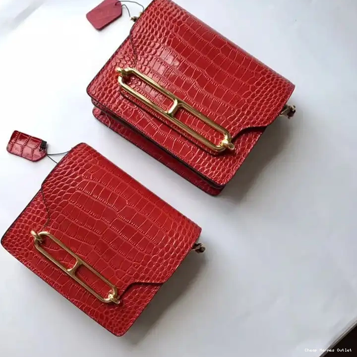 Affordable Gold Roulis Bag In Leather Red Alligator Hermes Hardware 0304