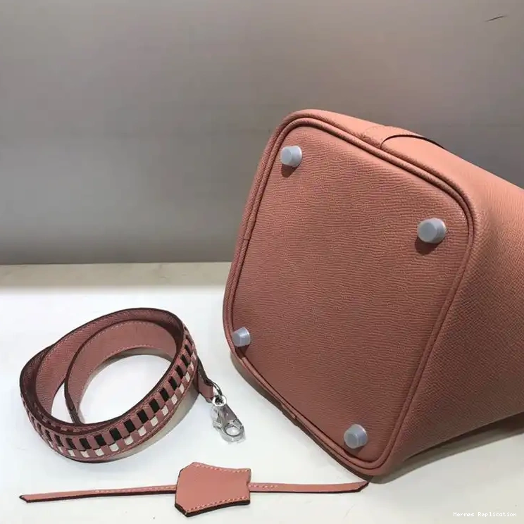 Affordable Lock Pink In Tressage Epsom Picotin Hardware Leather Hermes Bag Palladium 0304