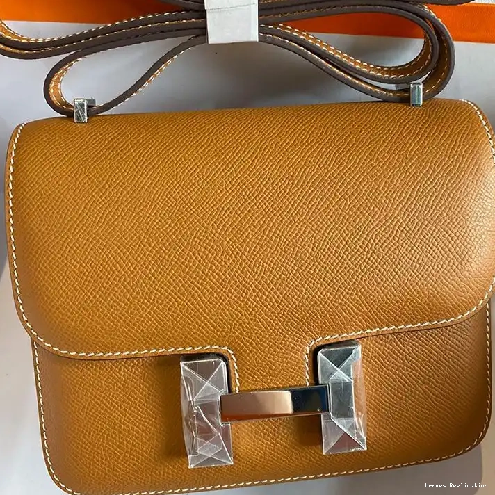 In Hermes Epsom Brown Bag Hardware Constance Palladium Leather 0322