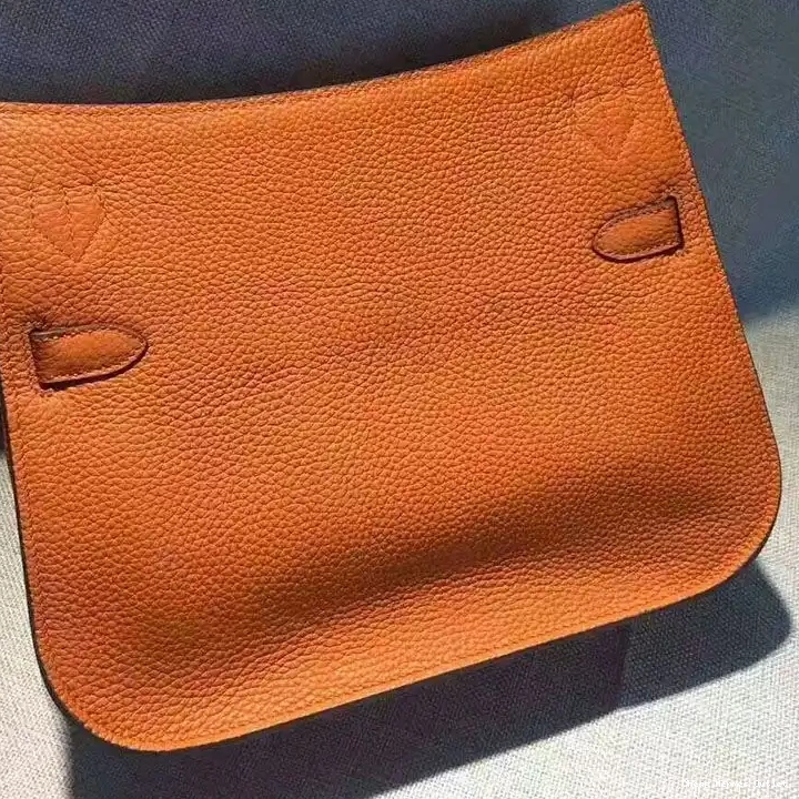 Affordable In Hermes Jypsiere Palladium Bag Hardware Orange Clemence Leather 0302