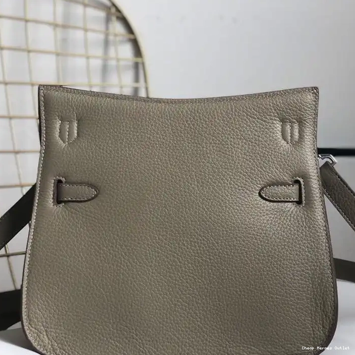 Affordable Bag Leather Hermes Hardware Jypsiere Clemence In Palladium Khaki 0301